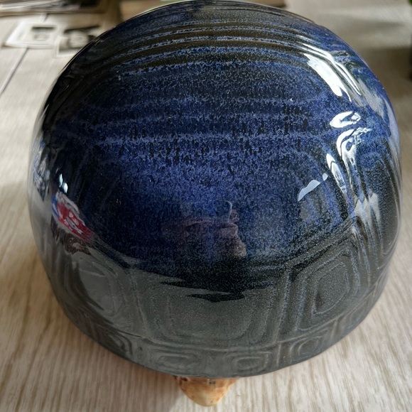 Vintage Blue Turtle Tortoise Outdoor Decor Lawn Piece - Picture 8 of 14